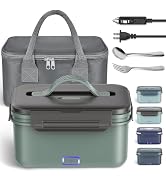 Vingud Electric Lunch Box 100W, 4 in 1 Heated Lunch Box for Adults, Portable Heating Lunch Box fo...