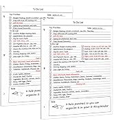 UpUDo To Do List Notepad 8.5" X 11", Daily Task Planner with Checklist, 52 Sheets Tear Off Note P...