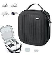 Krypthos Hard Carrying Case Compatible with Meta Quest 3S/Quest 3/Quest 2/Vision Pro, Portable VR...
