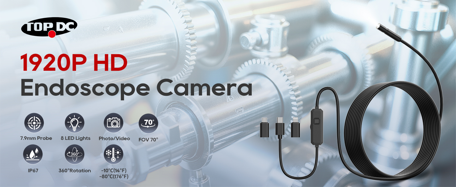 Endoscope Camera with Light