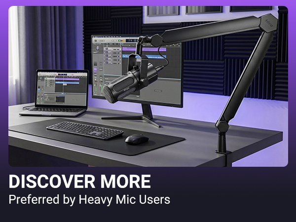Heavy duty mic arm