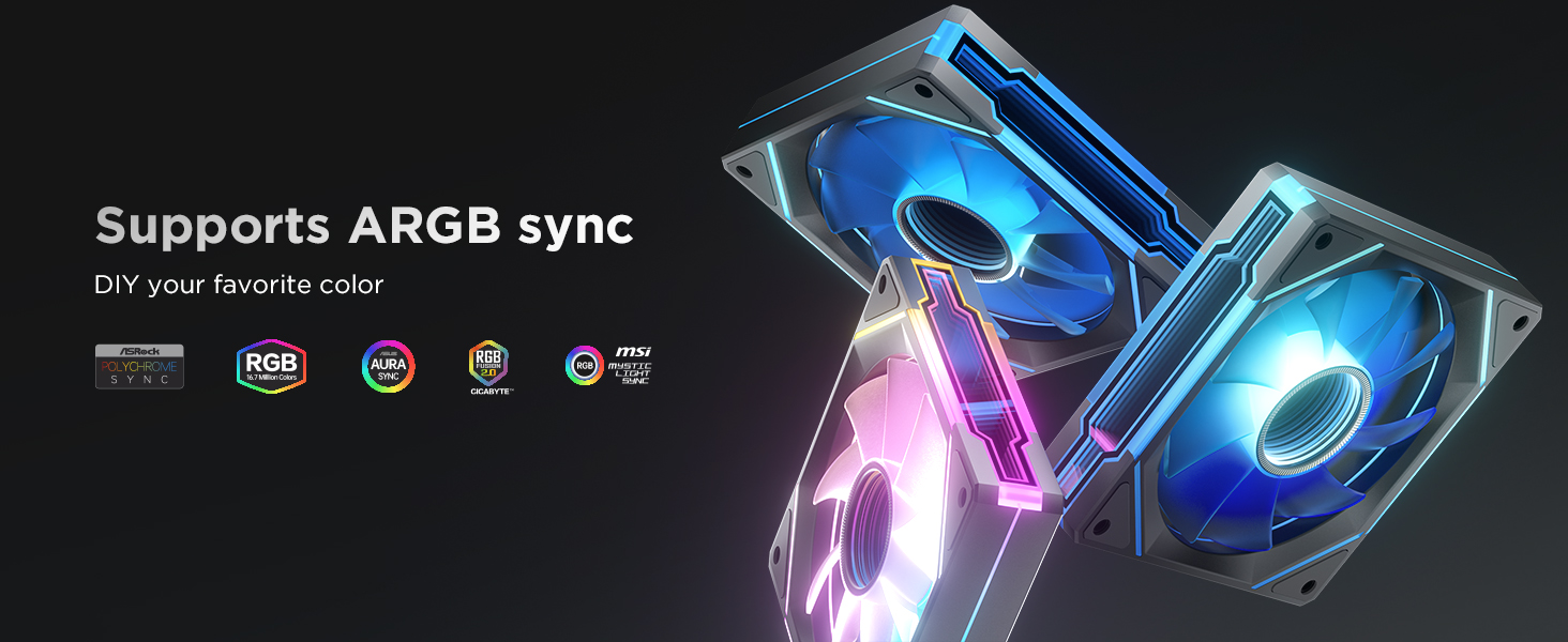rgb fans pc fans 120mm