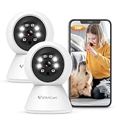 VSTARCAM 3PM Indoor Pet Camera 2.4G WiFi Camera for Home Security Camera, Dog Camera with APP, PI...