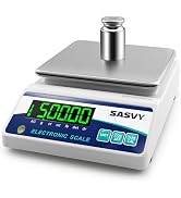 SASVY Lab Scale 6000g x 0.01g Scientific Scale g/oz/ct/lb/dr/DWT High Precision Digital Electroni...