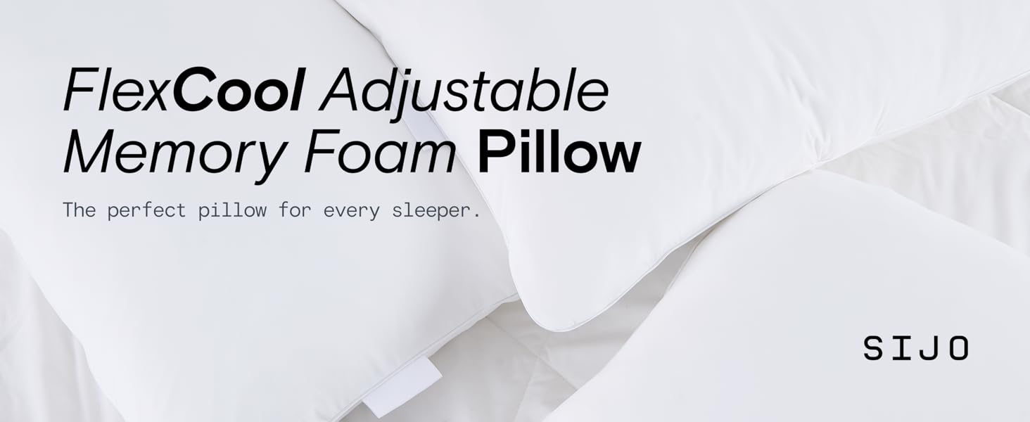 FlexCool Adjustable Memory Foam Pillow