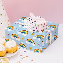 rainbow wrapping paper