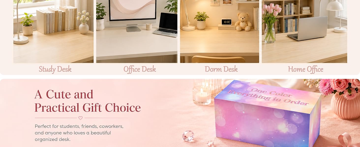 Pink Desk Accessories