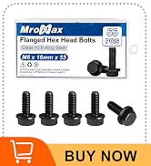 M6-1.0 x 16mm Flanged Hex Head Bolts