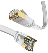 LEKVKM Cat 6 Ethernet Cable 20 ft High Speed RJ45 Internet Cable for Outdoor & Indoor Support CAT...