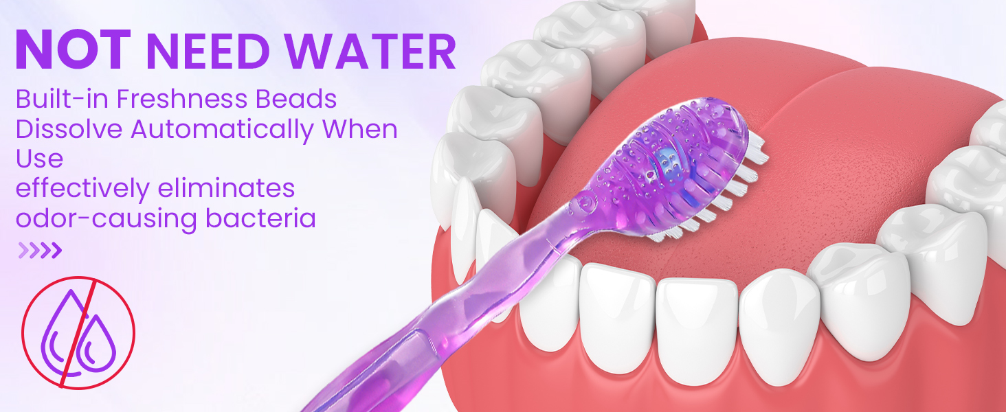 Waterless Disposable Toothbrushes