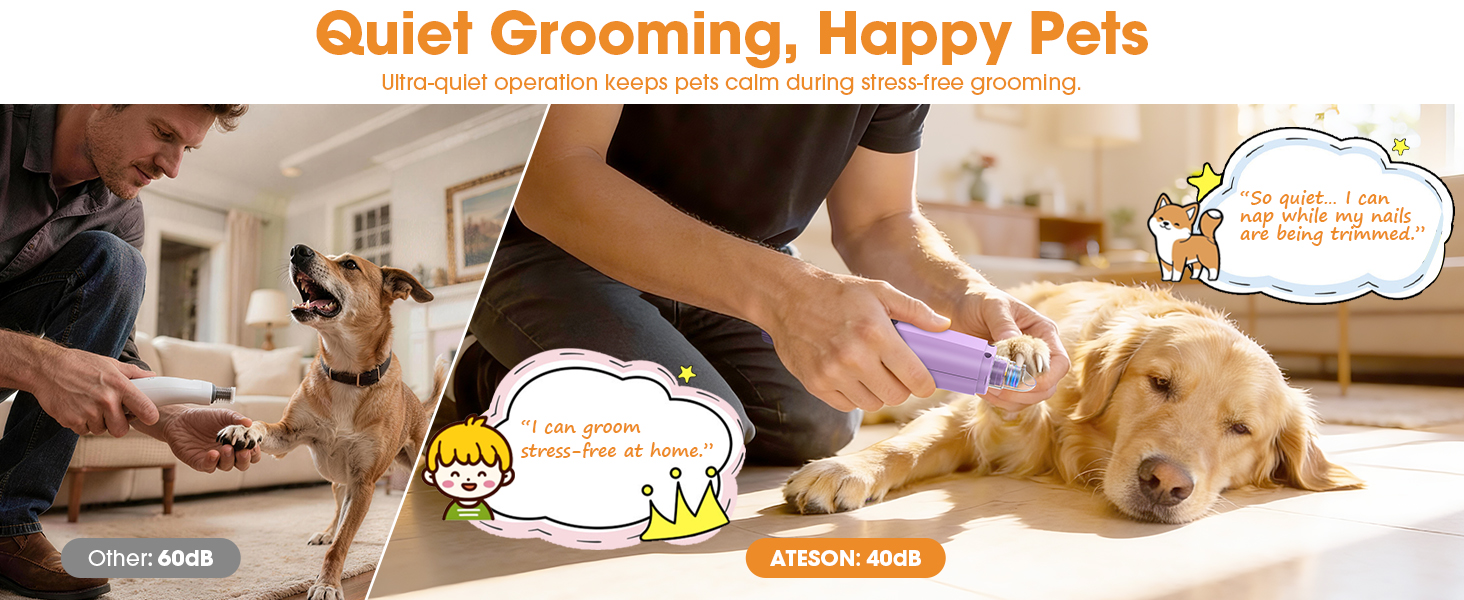 dog nail grinder quiet