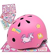 Simply Kids Bike Helmet with DIY Stickers, CPSC & CE Certified - Toddler Helmet for Skateboard Ro...