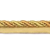 BEL AVENIR 0.43 inch 13 Yards Twisted Lip Cord Trim Basic Sewing Luxury Multicolor Handmade Craft...