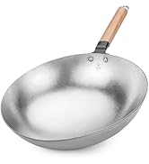 Valtcan T35 Titanium Wok 13.8” | 2.0 mm Thick Grade 1 Titanium – No Coating, Heat-Treated Smooth ...