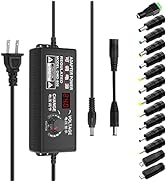 Aclorol Universal Power Supply 4V-24V 5A 120W Adjustable AC/DC Power Adapter 100-240V AC to DC 24...