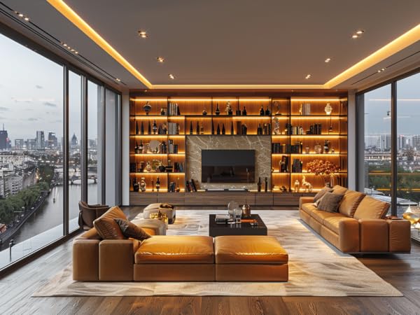 UVTaoYuan lamp belt is used for living room TV background and TV cabinet decoration