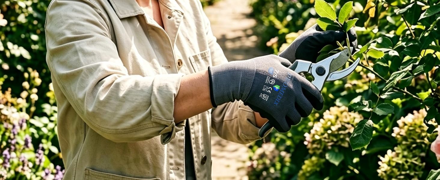 Gardening & pruning, dusty construction zones, mechanical workshops, outdoor installation
