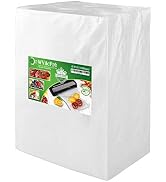 WVacFre 100 Pint Size 6x10Inch Vacuum Sealer Freezer Bags with Commercial Grade,BPA Free,Heavy Du...