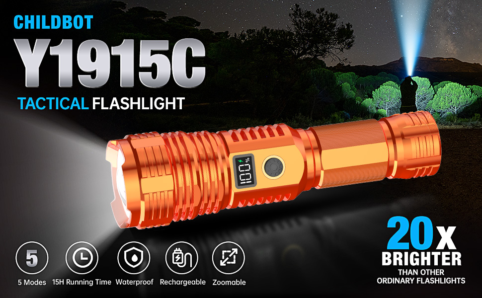 led flashlights high lumens rechargeable