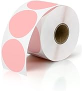 2 Inch Round Direct Thermal Sticker Label - 750 Labels/Roll, Compatible with JADENS, Nelko, Phome...