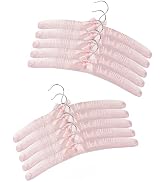 Padded Hangers for Women Clothing Satin Hangers Padded Hanger for Sweaters Non Slip Padded Clothe...
