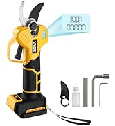 Brushless Electric Pruning Shears for DeWalt 20V Battery, Portable Cordless Pruning Shears with L...