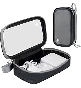 pack all Clear Electronic Organizer, TPU Cable Organizer Bag, Compact Cord Travel Organizer for C...