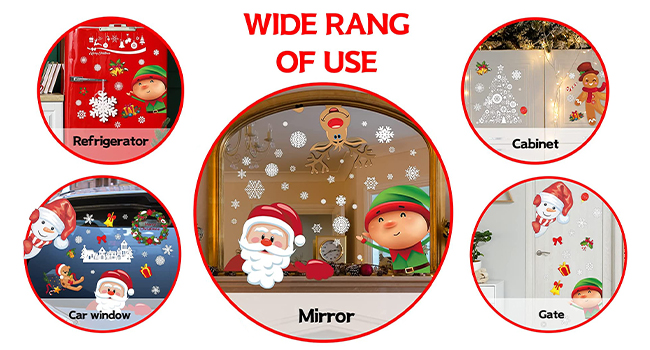 Christmas window stickers