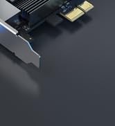 5Gb PCIe Network Card, PCIe Ethernet Card with Extra Low-Profile, PCI Express Network Adapter