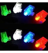 LED Finger Lights for Parties, Raves, Concerts - 8Pcs Flashing Finger Rings for Teens, Boys, Girl...