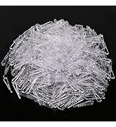 300pcs 1.5inches Securing Fabric Clips Plastic Shirt Alligator Clips Clear Organize Clip U Shape ...