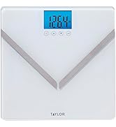 Taylor Digital Glass Bathroom Scale for Body Weight - Measures Key Body Composition Including Bod...