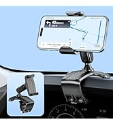 NADRQQE Multifunctional Car Dashboard Mobile Phone Holder, 360 Degree Rotation Universal Dash Cli...