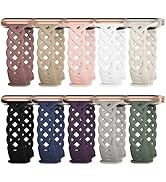 Slim Silicone Band Compatible with Apple Watch Band 40mm 38mm 41mm 44mm 45mm 42mm Women Floral Br...