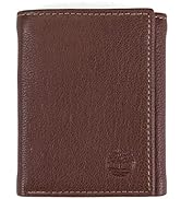 Timberland Men's Genuine Leather RFID Blocking Trifold Wallet