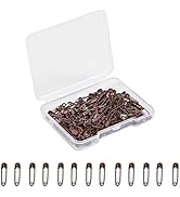 Small Safety Pins,0.75 Inch Mini Safety Pins for Clothes,Coffee Safety Pin Rust Resistant Nickel ...