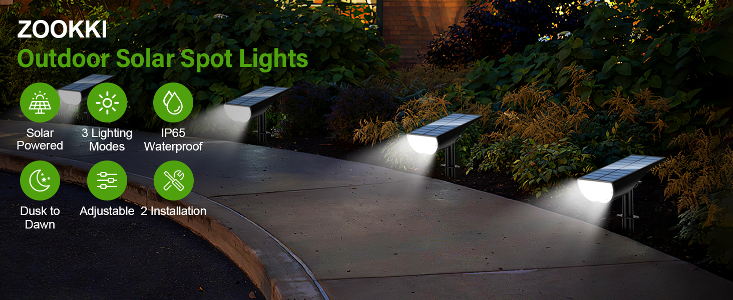 solar lights outdoor solar spot lights outdoor landscape lights solar spotlights outdoor waterproof