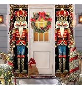 BlissYard Nutcracker Christmas Porch Banner Decorations 71 x 12 Inch Soldier Model Nutcracker Ban...