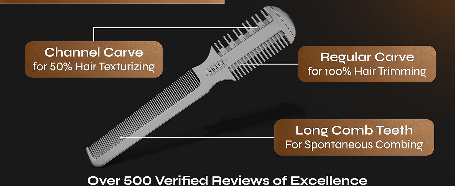 Facón Razor Comb for Hair Cutting