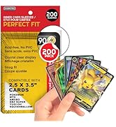 EVORETRO 200 Perfect Fit Sleeves - for Pokemon Card Sleeves, MTG Inner Sleeves, YugiOh, Paldean F...