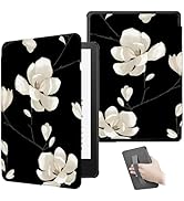 ZSLVPN for Kindle Paperwhite Case 2024 - Slim Solid PU Leather Kindle Cover with Hand Strap, Auto...