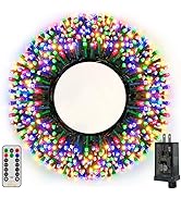 Ollny Christmas Lights, 500LED 164FT Long Christmas Tree Lights with 8 Modes Remote Timer IP44 Wa...