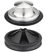 Garbage Disposal Stopper with Splash Guard, for Insinkerator Kitchen Sink Drain Plug Brushed Stai...
