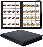 16 Pocket Card Binder, Ringless Zip Trading Card Binder, 1000+ Double Sided Pocket PU Collection ...