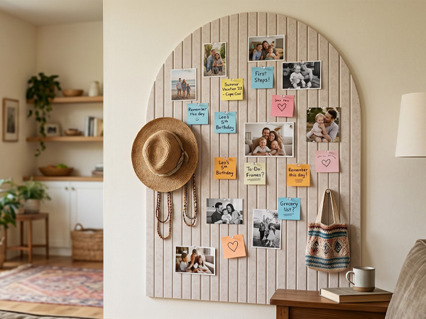 Large Arched Felt Bulletin Board