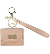 CALFOVERA Mini PU Leather Handbag Keychain Miniature Change Pouch Coin Purse Pendants with Key Ring