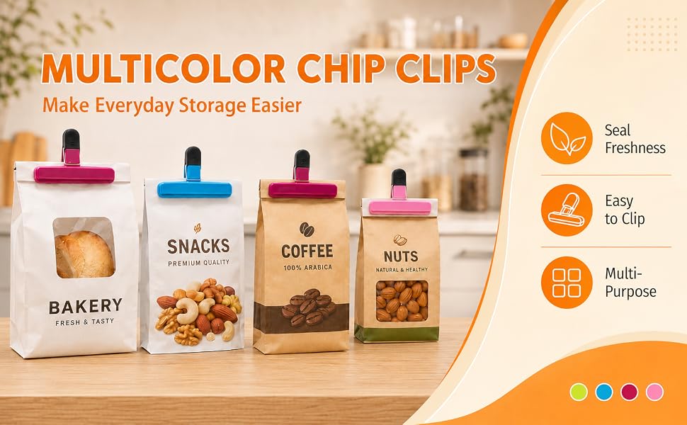 multicolor chip clips