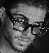 Thick Square Frame Glasses for Women Men