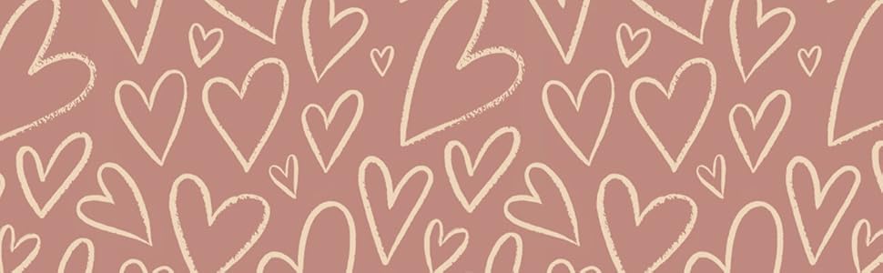 Hearts on pink background for wedding