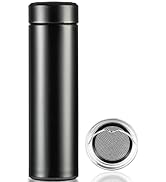 PARACITY Insulated Water Bottle, 17 oz Stainless Steel Water Bottles, Double Wall Vacuum Hot Drin...